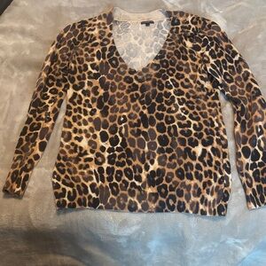 Express Leopard Printed Patterned Sweater